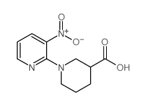 1-(3-Nitropyridin-2-yl)piperidine-3-carboxylic acid Structure