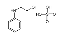 N-(2-hydroxyethyl)anilinium hydrogen sulphate Structure