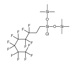 3-chloro-1,1,1,5,5,5-hexamethyl-3-(3,3,4,4,5,5,6,6,7,7,8,8,8-tridecafluorooctyl)trisiloxane结构式