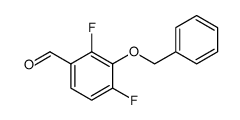 2,4-Difluoro-3-(phenylmethoxy)benzaldehyde Structure