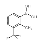 2-甲基-3-(三氟甲基)苯硼酸结构式