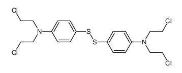 bis-{4-[bis-(2-chloro-ethyl)-amino]-phenyl}-disulfide结构式