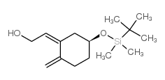 2-[5-[tert-butyl(dimethyl)silyl]oxy-2-methylidenecyclohexylidene]ethanol结构式