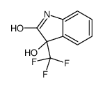 3-Hydroxy-3-(trifluoromethyl)-1,3-dihydro-2H-indol-2-one Structure