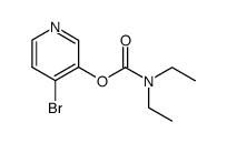 4-bromo-pyridin-3-yl diethylcarbamate Structure