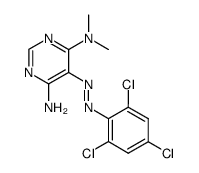 N4,N4-dimethyl-5-(2,4,6-trichloro-phenylazo)-pyrimidine-4,6-diamine Structure