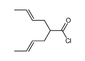 2-but-2t-enyl-hex-4t-enoyl chloride Structure