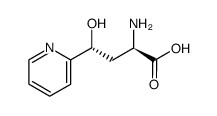 (2R,4R)-2-Amino-4-hydroxy-4-pyridin-2-yl-butyric acid结构式