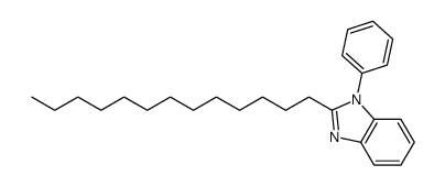 1-phenyl-2-tridecyl-1H-benzoimidazole结构式
