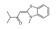 3-methyl-1-(3-methyl-1,3-benzothiazol-2-ylidene)butan-2-one Structure