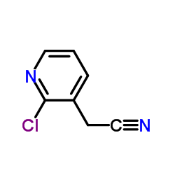 (2-Chloro-3-pyridinyl)acetonitrile Structure