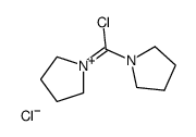1-[chloro(pyrrolidin-1-ium-1-ylidene)methyl]pyrrolidine,chloride Structure