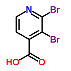 2,3-二溴吡啶-4-羧酸结构式
