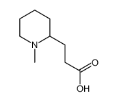 3-(1-Methyl-2-piperidinyl)propanoic acid Structure