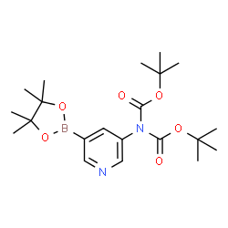 5-(Bis-Boc-Amino)pyridine-3-boronic acid pinacol ester Structure