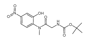 tert-butyl [2-[(2-hydroxy-4-nitrophenyl)(methyl)amino]-2-oxoethyl]carbamate结构式