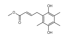 (E)-methyl 4-(2,5-dihydroxy-3,4,6-trimethylphenyl)but-2-enoate Structure