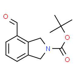 4-甲酰基异吲哚啉-2-甲酸叔丁酯结构式
