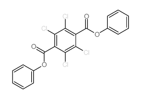 1,4-Benzenedicarboxylicacid, 2,3,5,6-tetrachloro-, 1,4-diphenyl ester Structure