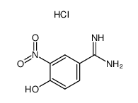 4-hydroxy-3-nitro-benzamidine hydrochloride Structure