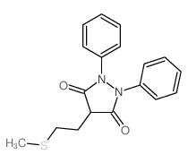 3,5-Pyrazolidinedione,4-[2-(methylthio)ethyl]-1,2-diphenyl- Structure