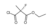 (R)-2-Chlorocarbonyl-2-fluoro-propionic acid ethyl ester Structure
