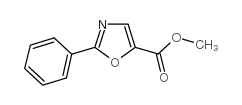 2-苯基噁唑-5-羧酸甲酯结构式