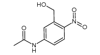 N-(3-hydroxymethyl-4-nitro-phenyl)-acetamide结构式