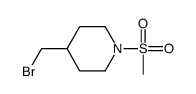 4-Bromomethyl-1-methanesulfonyl-piperidine Structure