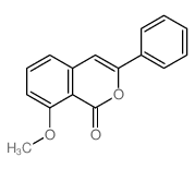 8-methoxy-3-phenylisochromen-1-one结构式