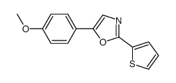 5-(4-methoxyphenyl)-2-thiophen-2-yl-1,3-oxazole Structure