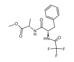 (S)-2-[(R)-3-Phenyl-2-(2,2,2-trifluoro-acetylamino)-propionylamino]-propionic acid methyl ester结构式