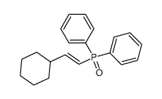 (E)-2-cyclohexylvinyl diphenylphosphine oxide Structure