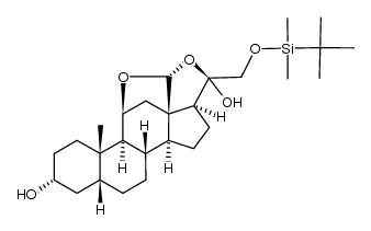 3α,5β-tetrahydroaldosterone 21-TBDMS ether结构式