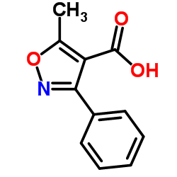 5-甲基-3-苯基异恶唑-4-羧酸结构式