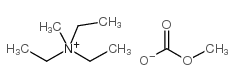 Triethylmethylammonium methyl carbonate Structure