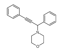 4-(1,3-diphenylprop-2-ynyl)morpholine结构式