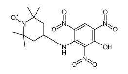 2,2,6,6-tetramethyl-4-(3-picrylamino)piperidine N-oxide结构式