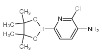 2-Chloro-6-(4,4,5,5-tetramethyl-1,3,2-dioxaborolan-2-yl)pyridin-3-amine structure