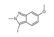 3-碘-6-甲氧基-2-甲基-2H-吲唑结构式