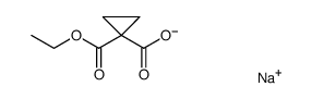 sodium 1-(ethoxycarbonyl)cyclopropane-1-carboxylate Structure