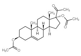 17alpha-hydroxypregnenolone-3,17-diacetate structure
