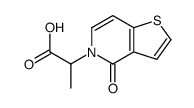 Thieno[3,2-c]pyridine-5(4H)-acetic acid,-alpha--methyl-4-oxo- Structure