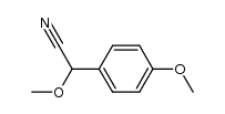 α-methoxy-4-methoxyphenylacetonitrile Structure