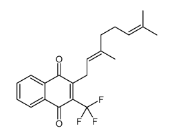 2-trifluoromethyl-3-geranyl-1,4-naphthoquinone结构式