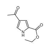 4-乙酰基-1H-吡咯-2-羧酸乙酯结构式