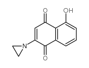 2-aziridinyl-5-hydroxy-1,4-naphthoquinone结构式