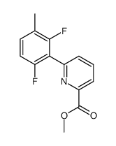 methyl 6-(2,6-difluoro-3-methylphenyl)pyridine-2-carboxylate Structure