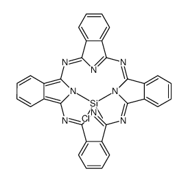 Methylsilicon(IV) phthalocyanine chloride Structure