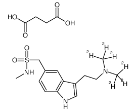 Sumatriptan-d6 succinate结构式